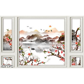 Tranh Dán Tường 3D Phào Chỉ - Có Sẵn Keo - TPC437
