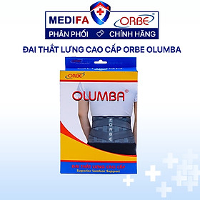 Đai lưng cột sống Orbe Olumba cao cấp hỗ trợ tổn thương cột sống thắt lưng, thoái hóa & thoát vị đĩa đệm
