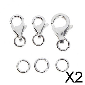 2x3 Sets Lobster Claw Clasps Jewelry Findings DIY Key Rings Crafts