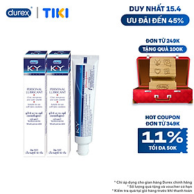 Bộ 2 gel bôi trơn Durex K-Y Jelly 50g