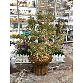 Mua Cây Tài Lộc phong thủy đá peridot xanh - Cao 45 cm