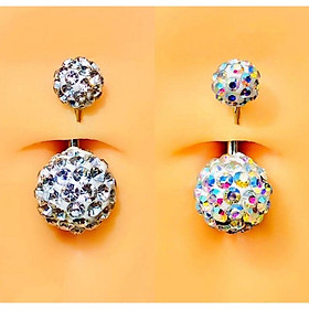 Khuyên Rốn Thời Thượng Đính Đá - Thép y tế cao cấp - 69STORE