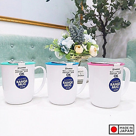 Cốc nhựa có nắp 300ml - Pha màu - Hàng Nội Địa Nhật Bản