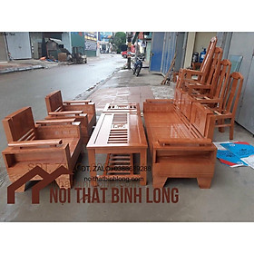 Mua BỘ BÀN GHẾ GỖ SỒI NGA giá thật