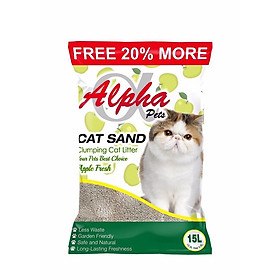 Cát vệ sinh cho mèo cái Alpha 15L