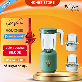 Mua Máy Xay Sinh Tố Đa Năng BEAR BL-B10V2 Gồm 3 Cối Dung Tích 1.2 Lít Công Suất 300 W - Hàng Chính Hãng