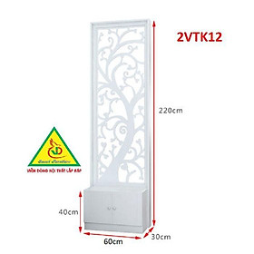 Mua Tủ kệ trang trí kiêm vách ngăn phòng khách   nhà bếp 2VTK12 - Nội thất lắp ráp Viendong Adv