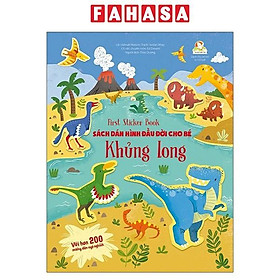 First Sticker Book - Sách Dán Hình Đầu Đời Cho Bé - Khủng Long