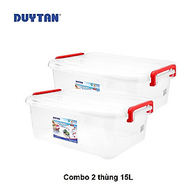 Mua Combo 2 Thùng Nhựa Duy Tân Trong Suốt 15Lit