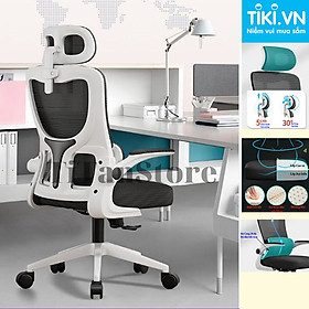 Mua Ghế Xoay Văn Phòng Công Thái Học Làm Việc Thư Giãn Cao Cấp - Lưng Lưới Thoáng Khí  Tựa Đầu 3D Cong  Gác Tay Linh Hoạt