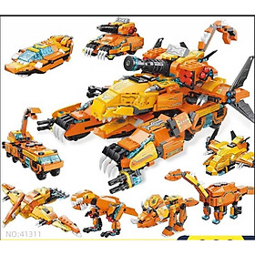 Đồ chơi - QMAN - 41311 Bộ đồ chơi xếp hình mô hình Xe chiến đấu Tyrannosaurus tấn công (1 hộp ngẫu nhiên)
