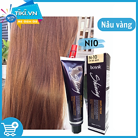 N10 (NÂU VÀNG SÁNG) - NHUỘM THẢO DƯỢC MÀU THỜI TRANG BOSNIC 150ML