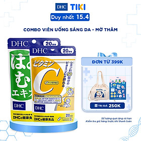 Combo Viên uống DHC Sáng da - Mờ thâm (Adlay+VitaminC)