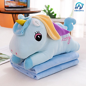 Mua Combo Mền Gối Văn Phòng Đa Năng Tiện Dụng Kèm Chăn 3in1 Gối Đầu Hoặc Ôm Hình Kì Lân Nằm Siêu Đáng Yêu Lucky