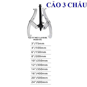Vam Cảo ba chấu hàng cao cấp - ba chân - tháo bi, ốc côn