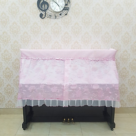 Mua Khăn phủ đàn Piano mẫu lửng hồng danh cho đàn size nhỏ gọn U1