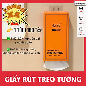 [1 THÙNG 4 BỊCH ] Giấy Vệ Sinh Treo Tường Nội Địa Trung Làm Từ Bột Gỗ Nguyên Sinh An Toàn Sức Khoẻ Siêu Tiện Lợi