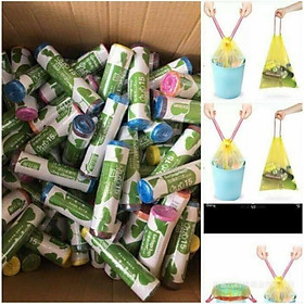 Mua TÚI ĐỰNG RÁC CÓ QUAI XÁCH ( 1 CUỘN 15 TÚI )