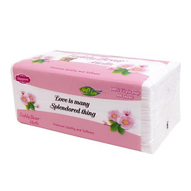 Mua SALE  Bịch 300 tờ khăn giấy lụa 2 lớp Teddy Bear Mollis cao câp  (Siêu HOT)