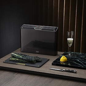 Mua Bộ thớt cao cấp Joseph Joseph 4 cái 001204 - Folio Steel 4-piece Chopping Board Set Black