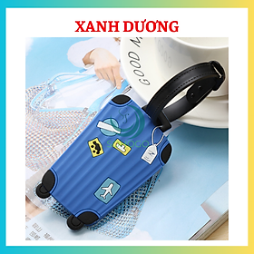 [CHỌN MÀU]- Thẻ đeo hành lý/ nametag chống thất lạc vali/ balo-Thẻ đeo bảng tên nhựa dẻo cao cấp cho bé