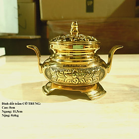Đỉnh đốt trầm bằng đồng thương hiệu Thuận Phát ( 3 cỡ: 7cm, 8cm, 10cm)