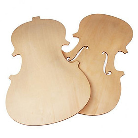 5x Solid Wood Violin Top Panel & Back Plate Set for String Instrument Accessory