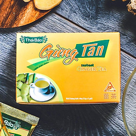 Trà gừng hoà tan Thái Bảo, 5 túi, hộp