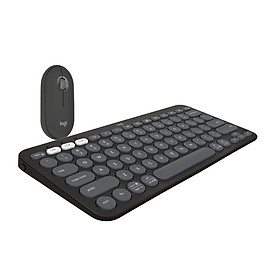Logitech Pebble 2, Bàn phím Bluetooth Logitech K380s và chuột Bluetooth Logitech M350s - Yên tĩnh, Di động, Easy-Switch - hàng chính hãng