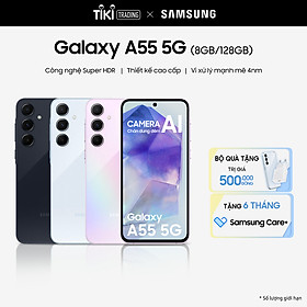 Điện Thoại Samsung Galaxy A55 5G (8GB/128GB)- Hàng Chính Hãng - Xanh Iceblue