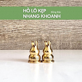 Hồ Lô Cắm Nhang Khoanh Loại Đồng Đặc Ruột Cao 2,5cm