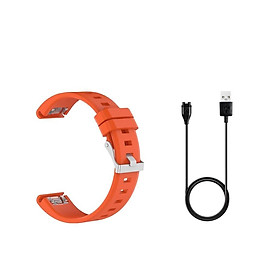 Wristband + USB Charging Data Sync Cable Cord Replacement For  Fenix 5