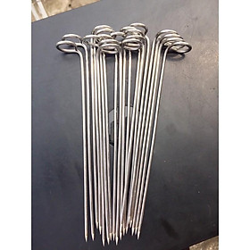 Que xiên inox 304 -18cm dùng cho nồi chiên không dầu/ Que xiên thịt inox