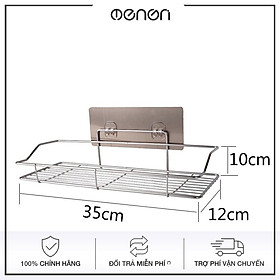 Giá Treo Đồ Inox 304 Dán Tường treo dầu gội sữa tắm đồ dùng phòng tắm tiện lợi - KT35