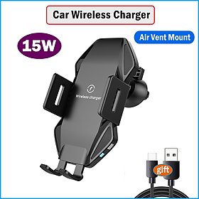 15W Sạc không dây Qi nhanh cho Dooogee S100 Điện thoại gồ ghề Máy sạc xe sạc cho Doogee S100