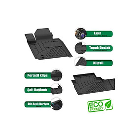 Thảm lót sàn ô tô nhựa TPE Silicon hyundai Tucson 2021+ Black Nhãn hiệu Macsim