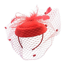 Hình ảnh Fascinators Hats Cocktail Tea Party Headwear with  for Women