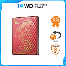Ổ cứng di động 2TB WD My Passport Ultra Limited Edition Dragon USB 3.2 Type-C Hàng chính hãng