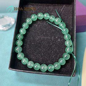 Vòng tay đá Thạch Anh Dâu Xanh size hạt 7.5 li, hợp mệnh Mộc Hỏa - 7.5MM