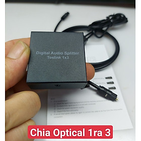 Mua Hộp Chia Cáp Quang Audio 1 ra 3 có nguồn khuyêch đại  Audio Splitter Optical - Hàng Chính Hãng