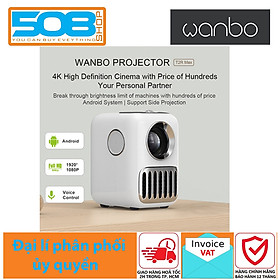 Mua Máy chiếu di động  mini Wanbo T2R Max Android TV 9.0 250 Ansi Lumens Ram 2GB Bộ nhớ trong 16GB - Bản quốc tế - Hàng chính hãng