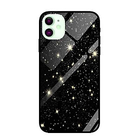 Ốp lưng kính cường lực cho iPhone 11 Nền Nhiều Sao Trên Trời - Hàng Chính Hãng