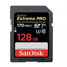 Thẻ Nhớ SDXC SanDisk Extreme Pro 170Mb/s - 128Gb - Hãng nhập khẩu