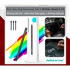 Mua Bút cảm ứng cho Samsung galaxy Tab S6 S7 S8 S9 Plus Ultra Nillkin ISketch S3 Stylus đa năng chống tì tay  hít cạnh máy  không lo hết pin - Hàng nhập khẩu