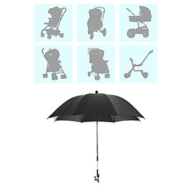Clip on  Umbrella, Universal Baby  Parasol with Clamp 360 Degree Adjustable, Chair Umbrella Fixing Device for Beach