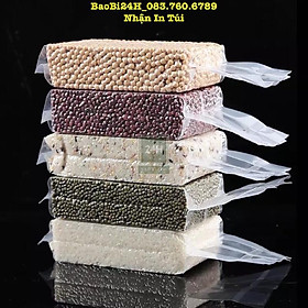 Mua 1KG TÚI HÚT CHÂN KHÔNG XẾP HÔNG. Túi hút chân không định hình. Bảo quản đồ khô  đựng gạo