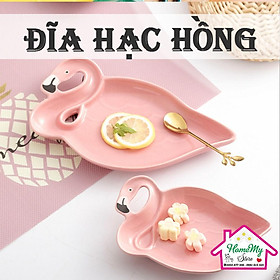 BÁO GIÁ Đảo Bếp Làm Bàn Ăn | Shopee Lazada Sendo Tiki mới nhất 60 Đĩa sứ khay gốm sứ hồng hạc cho bé dụng cụ làm bánh HomeMy Store decor trang trí bàn ăn nhà bếp nhà xinh Bát Tràng