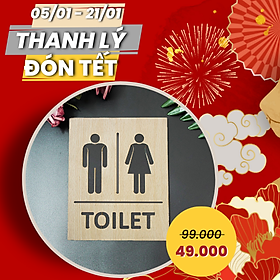 Mua Bảng Gỗ Trang Trí Chỉ Dẫn Toilet Phong Cách Vintage FIVO Đa Dạng Nhiều Kiểu Dáng