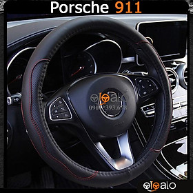 Bọc vô lăng volang xe Porsche 718 da PU cao cấp BVLDCD - OTOALO
