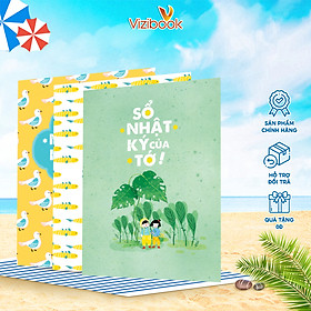 Sổ nhật ký của tớ - sổ a5 bìa cứng có dòng kẻ, hình minh họa